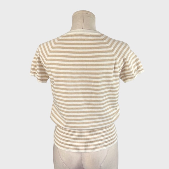 Tommy Hilfiger Striped Button Sweater - M - Picture 3 of 6